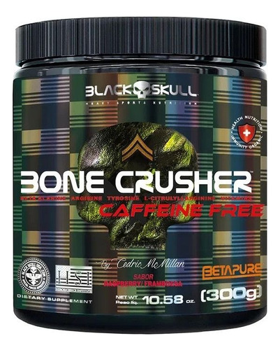 Bone Crusher Caffeine Free (300g) Sabor Framboesa Framboesa