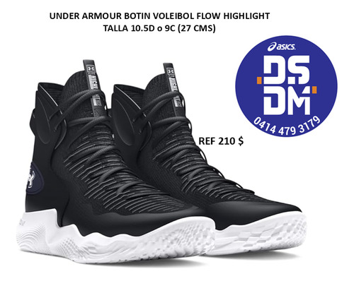 Under Armour Botín Voleibol Flow Highlight 10.5d Y 9c (27cm)