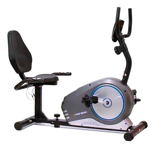 Imagen 2 de 3 de Bicicleta fija Ranbak RAN 204 horizontal gris y negra