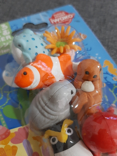 Kit Borrachas Japonesas Iwako Animais Do Mar