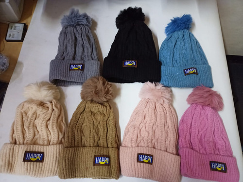 Gorro Con Pompon Viempiyi Unisex Rosa