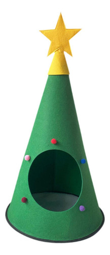 Casa De Fieltro Para Gatos, Casa Cueva, De Navidad, Tienda