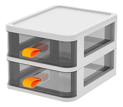 Caja Organizadora De Escritorio, Estante 2 Capas Blancas