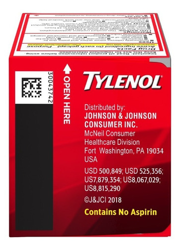Tylenol Gel Extra Fuerte 500 Mg X 24 Tabletas