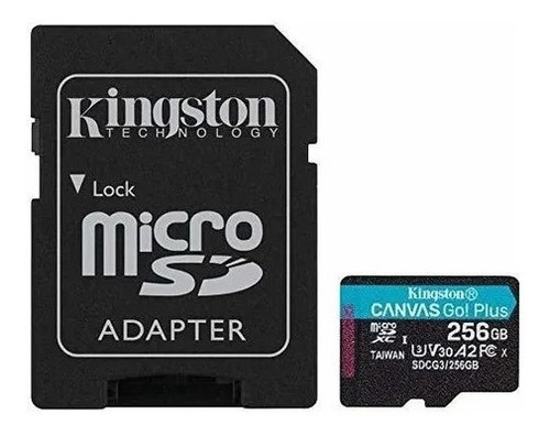 Memoria Micro Sd 256gb Kingston Canvas Sdcg3 170mb Negro