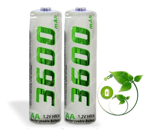 Pilas Baterías Recargables Aa 3600mah Blister X2