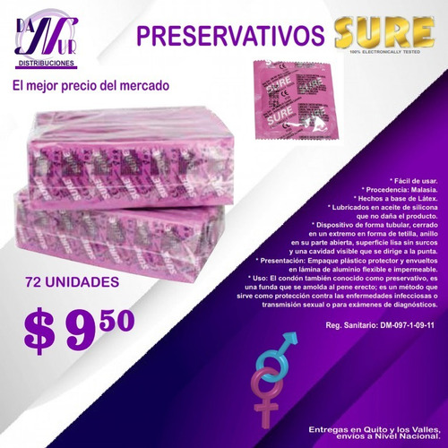 Preservativos Sure Al Granel