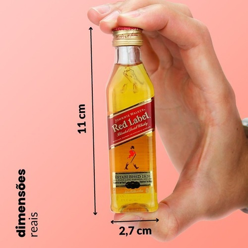 Imagem 4 de 4 de 12x Minatura De Whisky Red Label 8 Anos 50ml