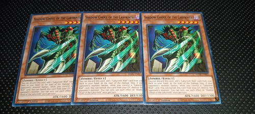 Set 3 Cartas Yugioh Shadow Ghoul Of The Labyrinth 