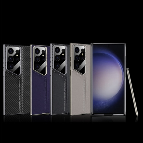 Funda De Cuero Elegante Para Samsung, Resistente