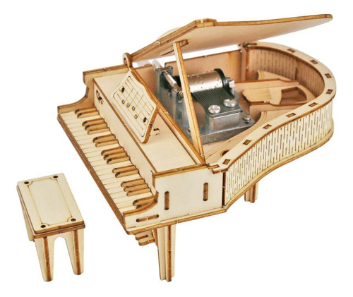 Caixa De Música De Piano 3d Quebra-cabeças Para Adultos