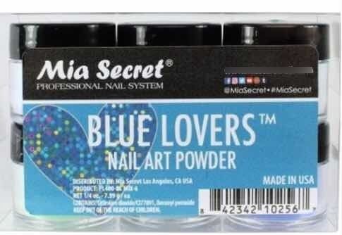 Gama De Acrílicos Colección Blue Lovers Marca Mia Secret
