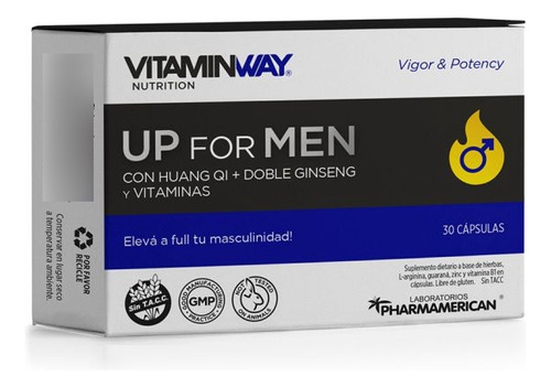 Vitamin Way Up For Men Aumenta Vigor Y Potencia Masculina Sin Sabor