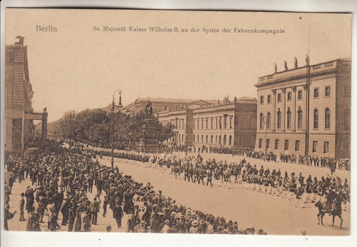 Antigua Postal Berlin Majestad Emperor Kaiser Wilhelm Ii 