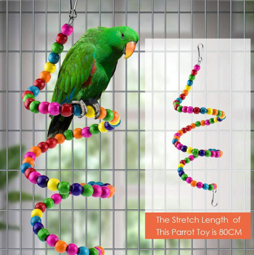 Conjunto De 6 Brinquedos Parrot Bird Com Escada
