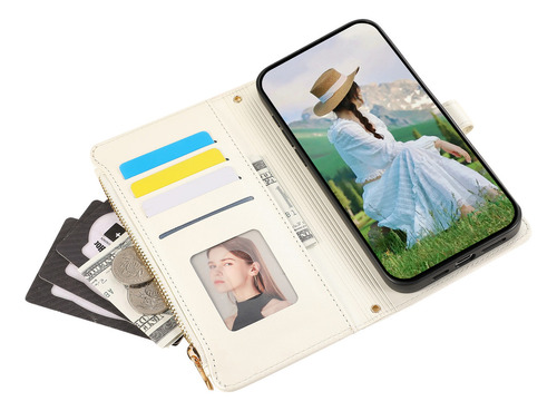Funda Para Oppo A72 5g/a73 5g/a53 5g, Funda Protectora Tipo Cartera, Tarjetero, Bolso De Mano Con Cremallera