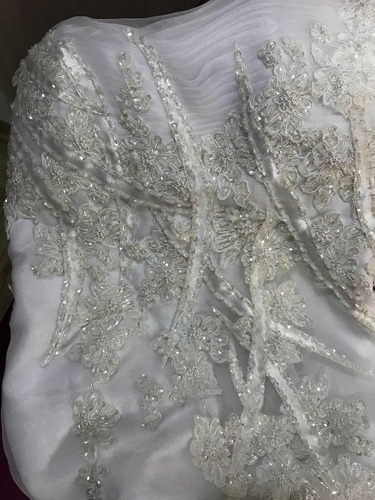 Vestido Novia Cosano O Fiesta 15 Tiritas Blanco Auténtico