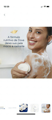 Kit Sabonete Dove Original Em Barra - 6 Unidades