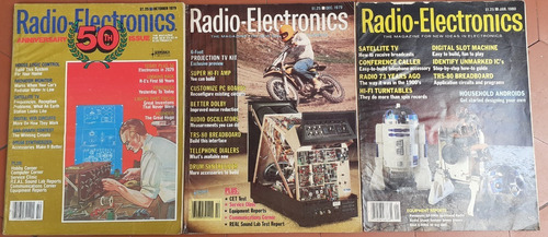 Revistas Radio Electronics - Lote Com 3 - Anos 1979/80 