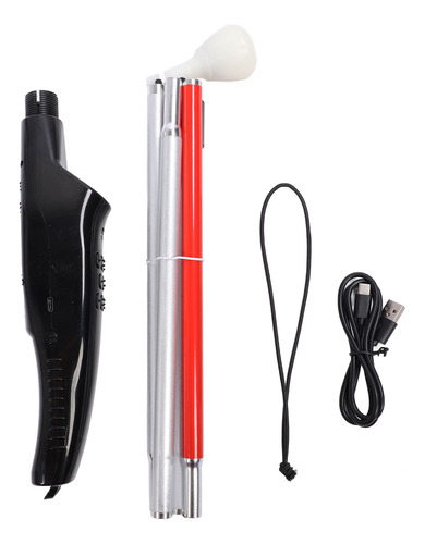 Blind Guide Cane Plegable Con Voz Electrónica Reflectante Ro