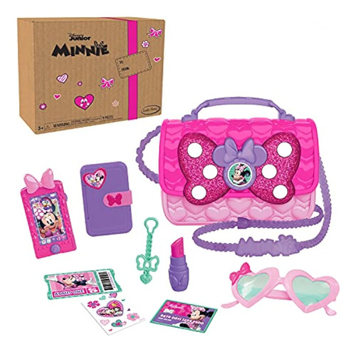 Disney Junior Minnie Mouse Bowfabulous Bag Set, 9 Piezas Mon
