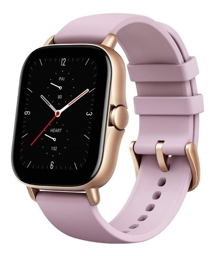 Imagen 3 de 4 de Smartwatch Amazfit Fashion GTS 2e 1.65" caja de aleación de aluminio, malla lilac purple de silicona A2021