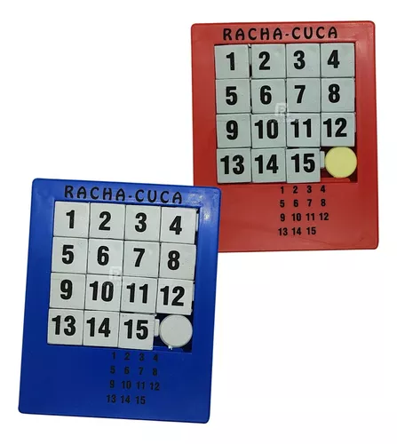 Kit 6 Racha Cuca Brinquedo Prenda Lembrancinha Puzzle Numero - R$ 44,97