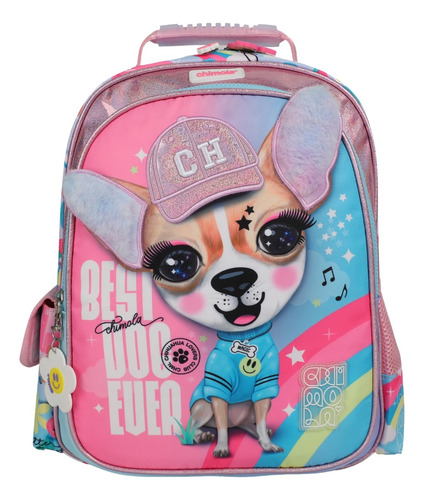 Mochila Escolar 14 Pulgadas Chihuahua Chimola Perrito