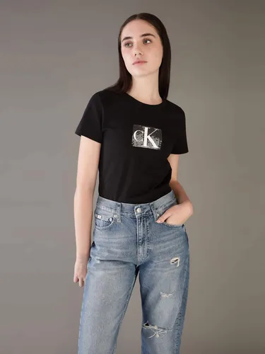 Playeras negras calvin klein sale