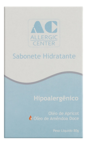 Sabonete Barra Hidratante Allergic Center Caixa 80g