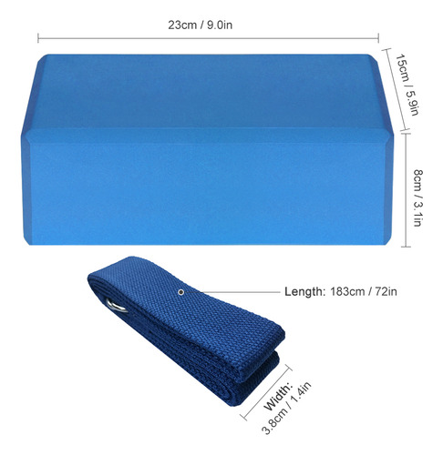 Correa Para Yoga Block Yoga Blocks, 1 Unidad, 2 Piezas, Eva