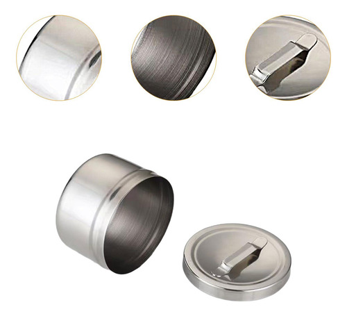 2 Frasco De Molho De Aço Inoxidável, Recipiente De