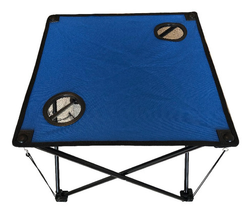 Mesa De Tela Plegable Azul