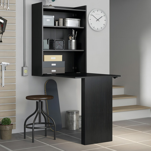 Armário Balcão Com Mesa Retrátil Multimóveis Fg5131 Preto