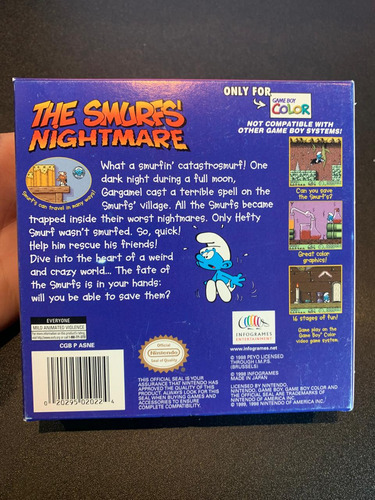 The Smurfs Nightmare Game Boy Color (Usado)