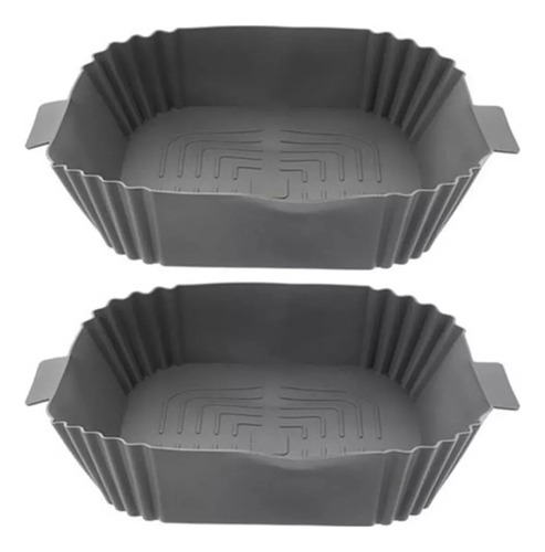 Ha 2 Recipientes De Silicona Para Freidora Air Fryer,