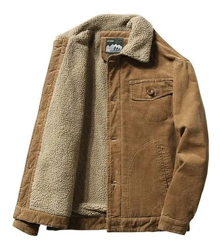 Chamarra De Algod n C lida Y De Moda Para Hombre De Pana De