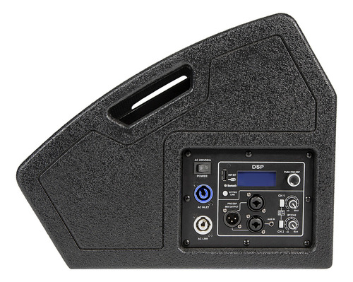 Monitor De Audio Ativo Dsp Makpro Mk-12stm 600w Rms Cor Preto