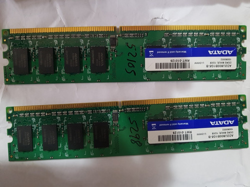 Memoria Ram  Adata Ddr2 1gb 800mhz