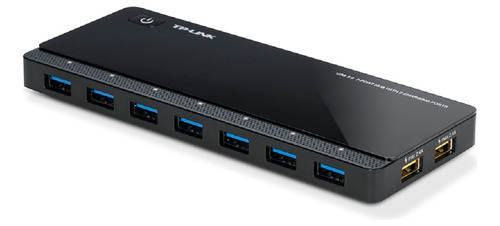 Hub 7 Puertos Usb 3.0 + 2 Uh720 12v Con Adaptador Corriente 