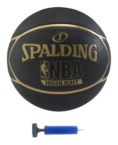 Bola Basquete Spalding  Highlight + Brinde 1 Bomba De Ar