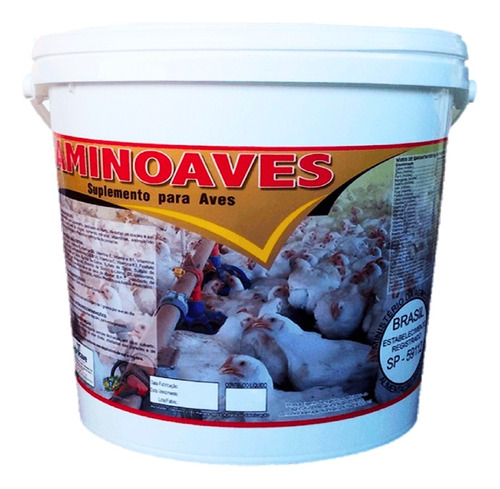 Aminoaves 5 Kg Agrocave Misturar Ração Galinhas Pintinhos