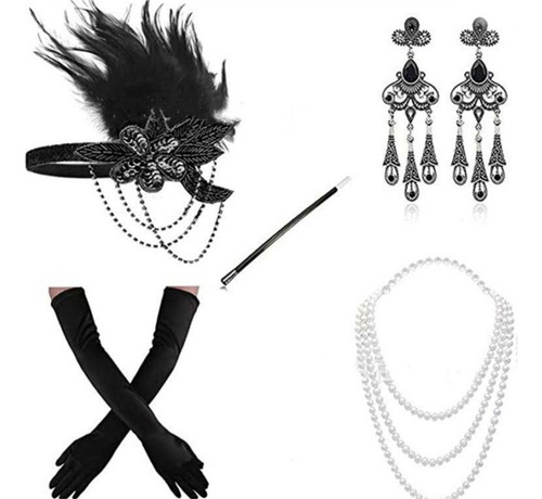 . Juego De Accesorios Gatsby Great De Los Años 20 For