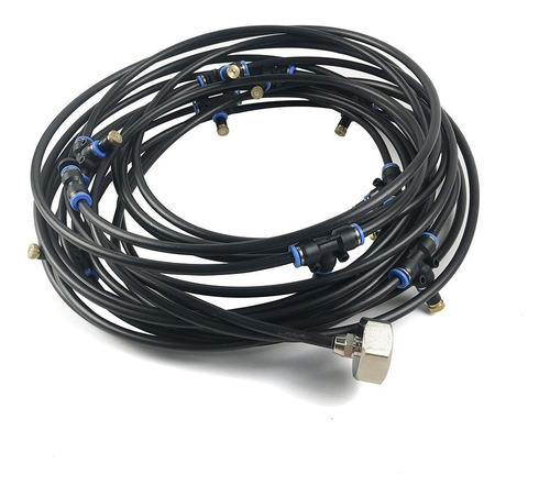 Imagen 1 de 10 de Kit Riego Microaspersion Nebulizador Manguera 20 Mts Tagwood