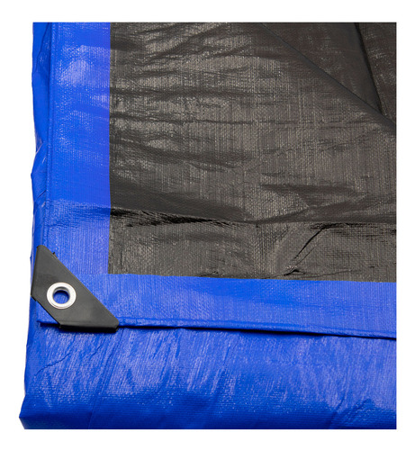 Lona De Polietileno Uso Super Rudo Azul/negro 180 Gr 2x3 M