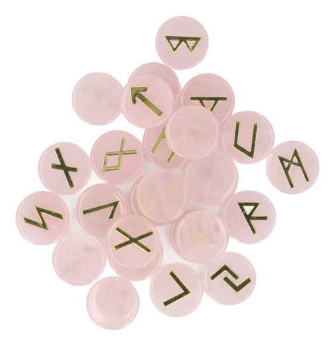 Conjunto De Pedras Rúnicas, 25 Peças De Cristal Para Bruxas