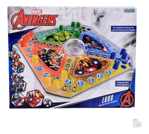 Ludo Avengers Juego De Mesa Vengadores Heroes Marvel Ed