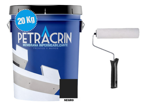 Combo Membrana Liquida 20 Kg Transitable Petracrin + Rodillo