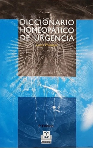 Diccionario Homeopático De Urgencia  (cartoné), De Pommier, Louis. Editorial Paidotribo En Español