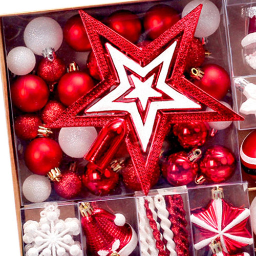 Juego De 80 Piezas De Adornos De Bolas De Navidad,